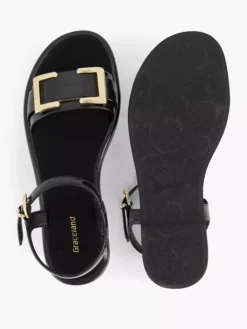 Zwarte Sandaal Siergesp -Vanharen 2179504 H3