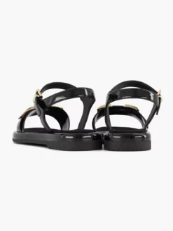 Zwarte Sandaal Siergesp -Vanharen 2179504 H4