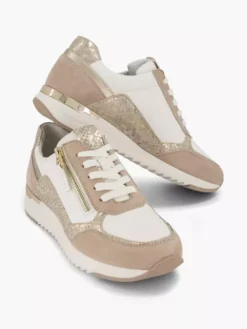 Roze Leren Sneaker -Vanharen 2179596 H5