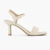 Beige Sandalette Gevochten -Vanharen 2180229 H1