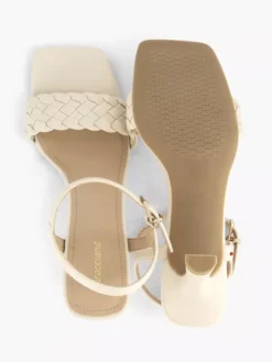 Beige Sandalette Gevochten -Vanharen 2180229 H3
