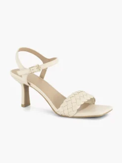 Beige Sandalette Gevochten -Vanharen 2180229 H6