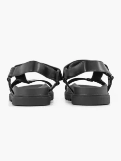 Zwarte Chunky Sandaal -Vanharen 2180581 H4