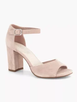 Lichtroze Suéde Sandalette -Vanharen 2180693 H6