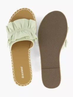 Lichtgroene Slipper Roesjes -Vanharen 2180775 H3