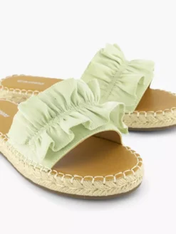 Lichtgroene Slipper Roesjes -Vanharen 2180775 H5