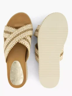 Beige Platform Sneaker -Vanharen 2180807 H5