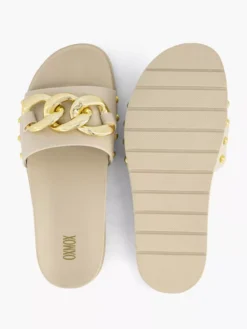 Beige Slipper Sierketting -Vanharen 2180861 H3