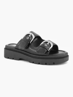 Zwarte Chunky Slipper -Vanharen 2180891 H6