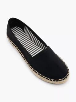 Zwarte Espadrille Touw -Vanharen 2181467 H2