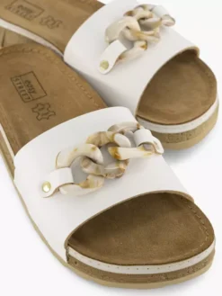Easy Street Witte Slipper Siergesp -Vanharen 2184321 H5