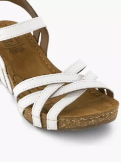 Easy Street Witte Sandaal Sleehak -Vanharen 2184597 H5
