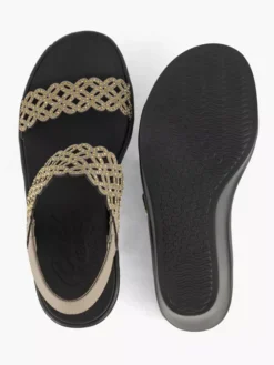 Skechers Taupe Ruble On- Sassy Dayz -Vanharen 2185215 H5