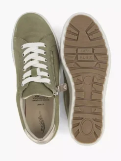 Groene Leren Sneaker -Vanharen 2186835 H3