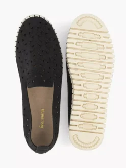 Zwarte Instapper Gevlochten -Vanharen 2189623 H3