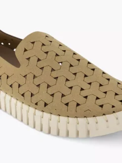 Zandkleurige Instapper Gevlochten -Vanharen 2189628 H5