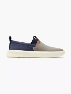 Easy Street Grijze Canvas Instapper
