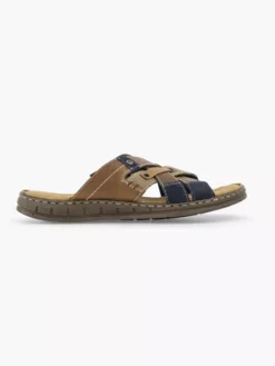 Bruine Leren Slipper