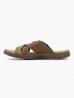 Alternative view of Bruine Leren Slipper