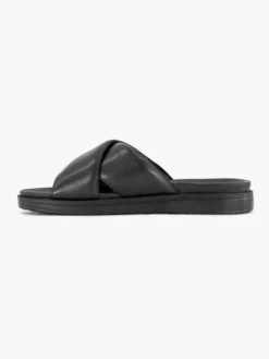 Alternative view of Zwarte Leren Slipper