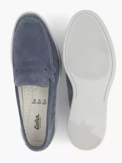 Lichtblauwe Suéde Instapper -Vanharen 2191539 H3