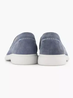 Lichtblauwe Suéde Instapper -Vanharen 2191539 H4