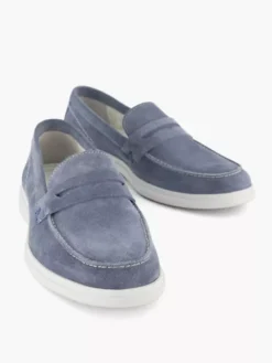 Lichtblauwe Suéde Instapper -Vanharen 2191539 H5