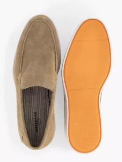 Beige Suéde Loafer -Vanharen 2191737 H3