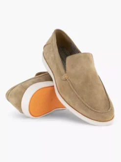 Beige Suéde Loafer -Vanharen 2191737 H5