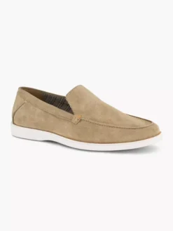 Beige Suéde Loafer -Vanharen 2191737 H6