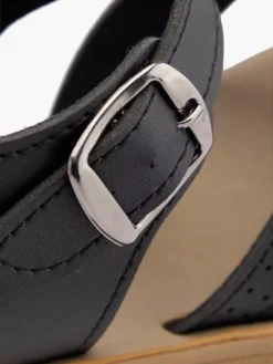 Zwarte Platform Sandaal -Vanharen 2191740 H5