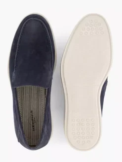 Donkerblauwe Suéde Instapper -Vanharen 2191741 H3