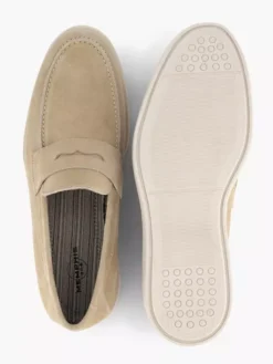 Beige Suéde Instapper -Vanharen 2191745 H3