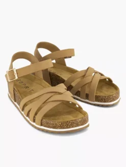 ESPRIT Cognac Sandaal -Vanharen 2191977 H5