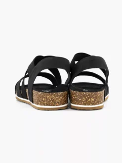 ESPRIT Zwarte Elastische Sandaal -Vanharen 2193131 H4