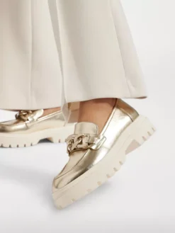 Gouden Metallic Chunky Loafer -Vanharen 2193765 H10