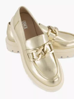 Gouden Metallic Chunky Loafer -Vanharen 2193765 H5