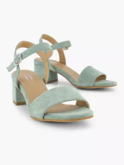 Groene Suéde Sandalette -Vanharen 2201273 H5