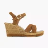 Cognac Sandalette Sleehak -Vanharen 2201304 H1