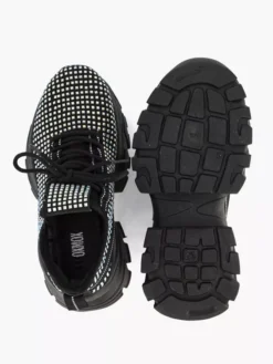 Zwarte Chunky Sneaker Steentjes -Vanharen 2210497 H3