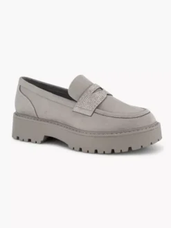 Grijze Chunky Loafer Steentjes -Vanharen 2221287 H6