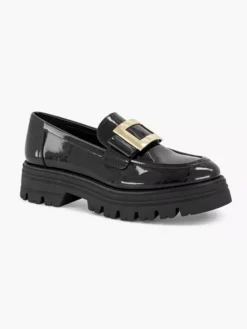 Zwarte Chunky Loafer Lak -Vanharen 2226599 H6