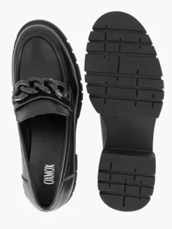 Zwarte Chunky Loafer Sietketting -Vanharen 2226946 H3