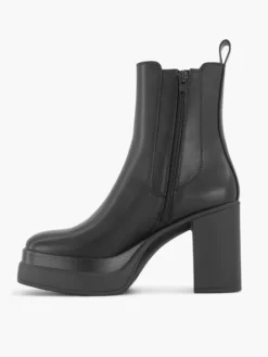 Zwarte Chelsea Boot Hoge Hak -Vanharen 2229685 H2