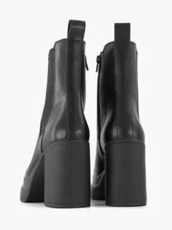 Zwarte Chelsea Boot Hoge Hak -Vanharen 2229685 H4