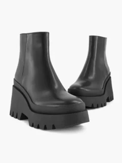 Zwarte Platform Enkellaars -Vanharen 2229715 H5