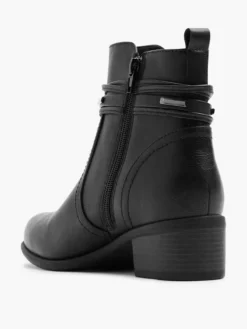 Zwarte Enkellaars -Vanharen 2230341 H3