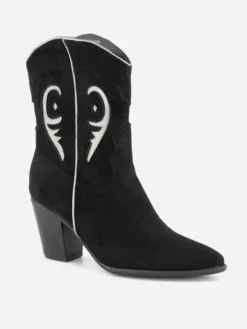 Zwarte Cowboy Laars Hak -Vanharen 2235035 H6