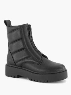 Zwarte Enkelboot Doorgestikt -Vanharen 2235044 H6