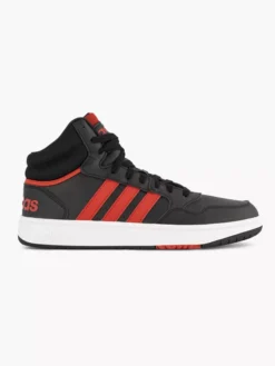ADIDAS Zwarte Hoops 3.0 Mid